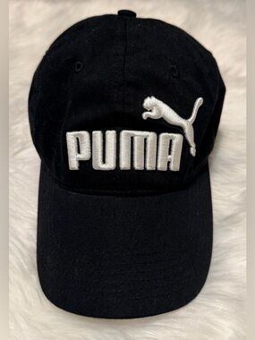 Puma Black Hat with White Embroidered Logo